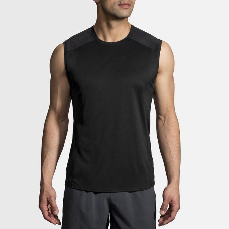 Brooks Stealthless Israel - Men's Running Tank Top - Grey (34125-TBUF)